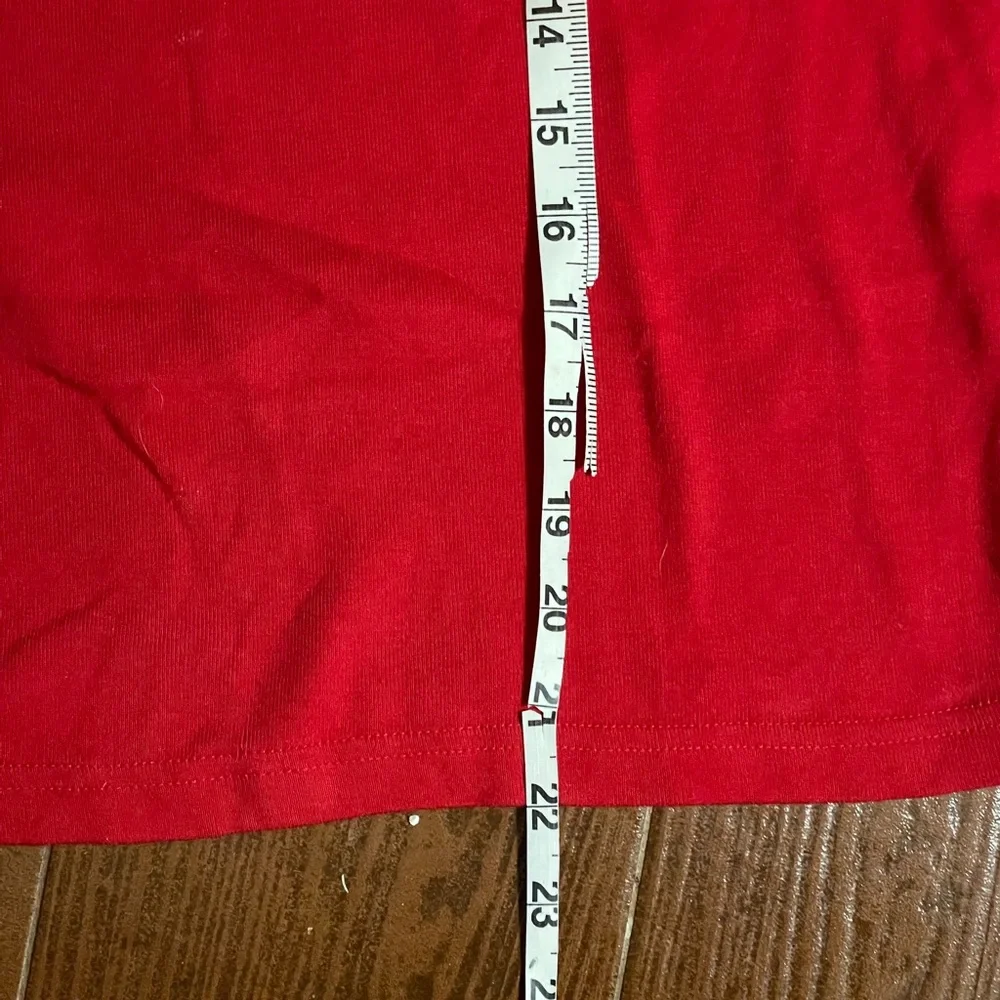 SML Sport red Stars Stripes heart tshirt cotton size small glitter graphic tee - Picture 8 of 12